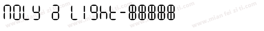 noly a light字体转换
